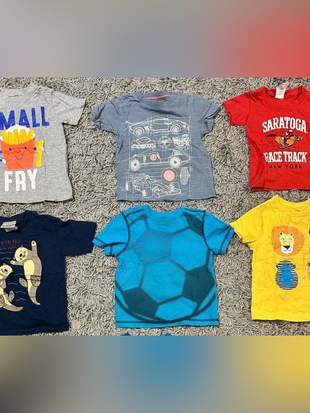6 Toddler Boys Short Sleeve T-shirts